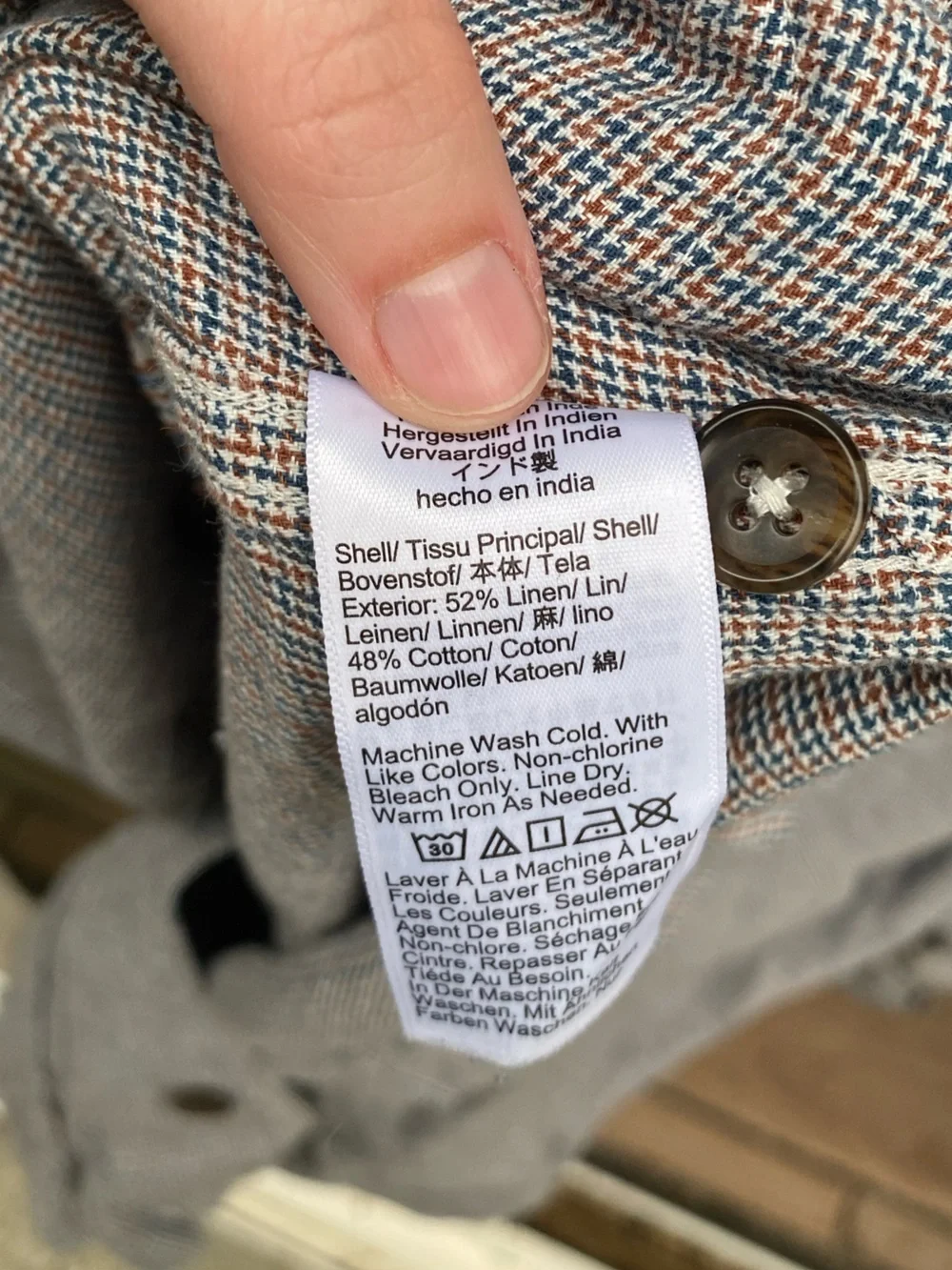 J. Crew twill linen